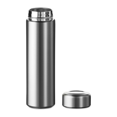 Bottiglia termica 470ml con infusore colore argento opaco