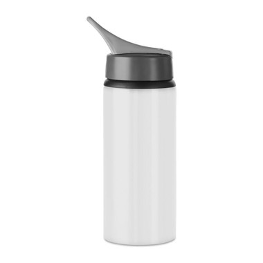 Bottiglia da 600 ml con beccuccio pieghevole colore bianco