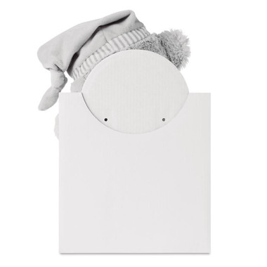 Orsacchiotto con coperta colore grigio