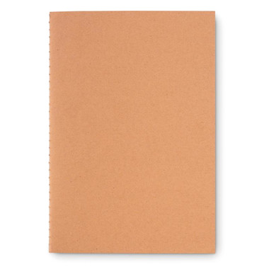 Notebook A5 con fogli in carta riciclata colore beige