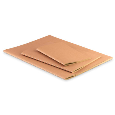 Notebook A5 con fogli in carta riciclata colore beige