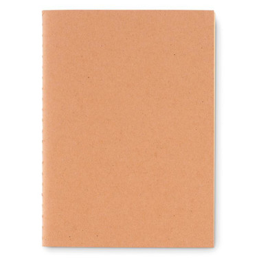 Notebook A6 con fogli in carta riciclata colore beige