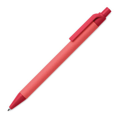 Penna a sfera in PLA di mais colore rosso MO9830-05
