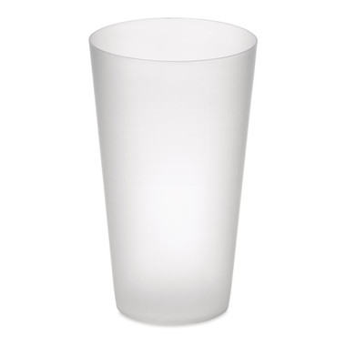 Bicchiere riutilizzabile 550ml colore bianco trasparente MO9907-26