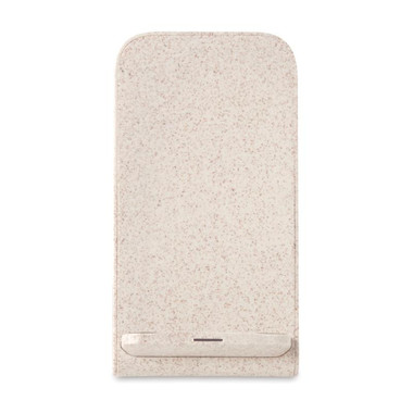 Caricatore wireless in paglia colore beige