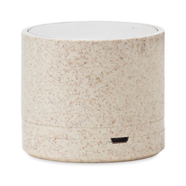 Speaker bluetooth in paglia colore beige