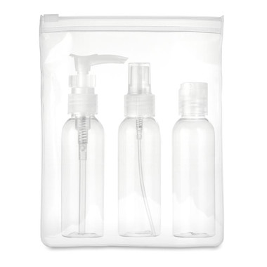 Porta cosmetici da viaggio colore trasparente MO9886-22