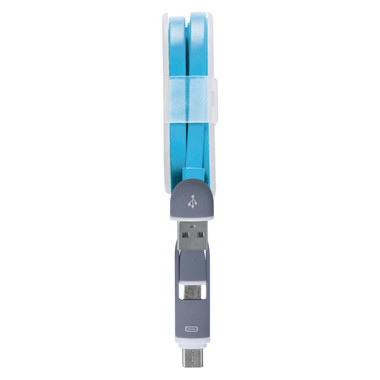 Cavetto adattatore 2 in 1 con avvolgicavo
