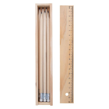 Set matite in scatolina di legno