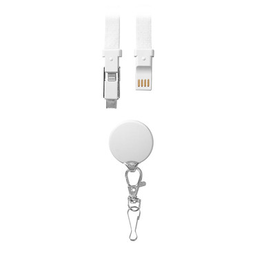 Lanyard con cavo di ricarica 3 in 1