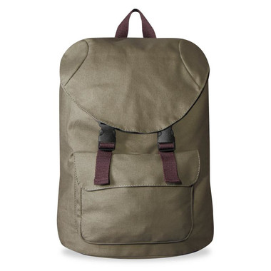 Zaino in canvas con chiusura a strozzo