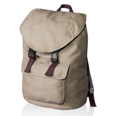 Zaino in canvas con chiusura a strozzo