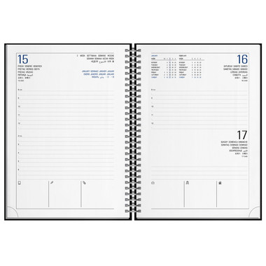 Agenda 2027 giornaliera con spirale 15x21 interno