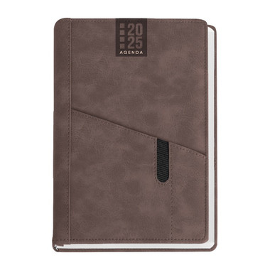 Agenda giornaliera 15x21 marrone