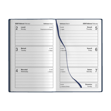 Agendina 2026 settimanale tascabile interno