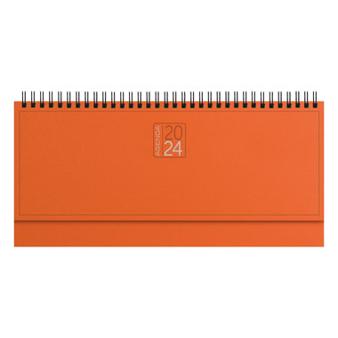 Planning base settimanale da scrivania 2024 arancio