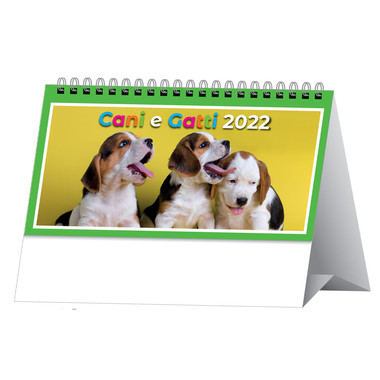Calendarietto da tavolo cani e gatti 2022