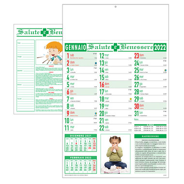 Calendario Farmacia 2022 dettaglio