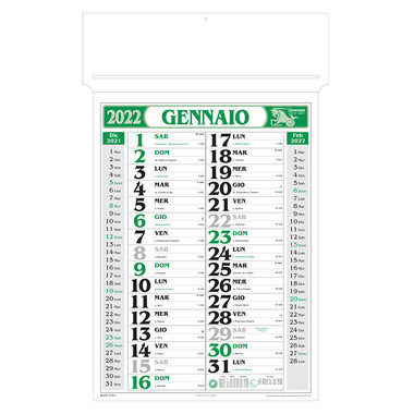 Calendario olandese Girafoglio 2022 verde