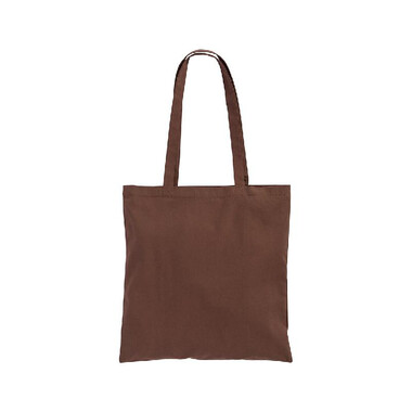Shopper 38x42 cm in cotone colore marrone