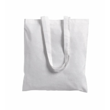 Shopper Dynan colorata in cotone 180g colore bianco