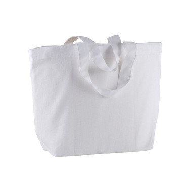 Shopper Greta colorata in cotone 120g colore bianco