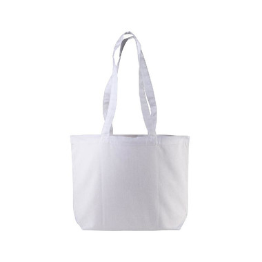 Shopper Mely in cotone colorata colore bianco