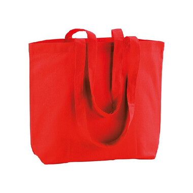 Shopper Mely in cotone colorata colore rosso