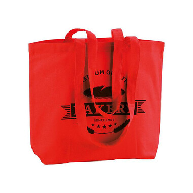 Shopper Mely in cotone colorata colore rosso