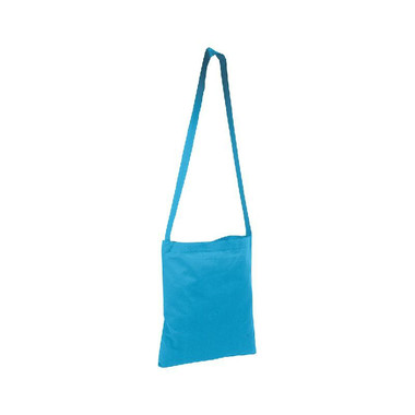 Shopper colorata con tracolla colore celeste