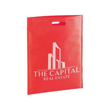 Shopper con manico intagliato colore rosso