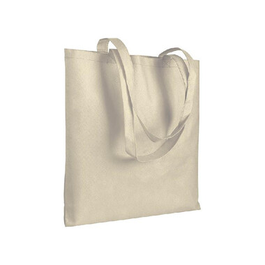 Shopper in TNT cucito  colore naturale