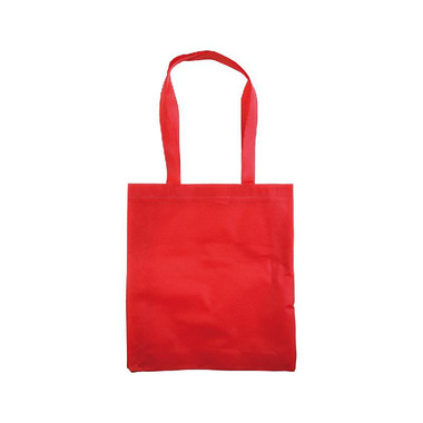 Shopper in TNT cucito  colore rosso