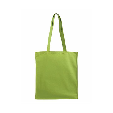 Shopper in cotone colore verde mela