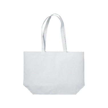 shopper(50x35x16)280grmq cotone nera colore bianco