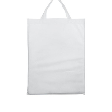 Borsa shopper in tnt termosaldato colore bianco
