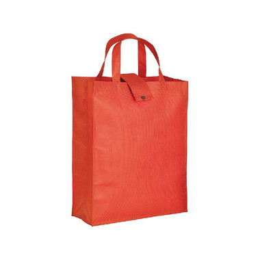 Borsa shopper in tnt termosaldato colore rosso