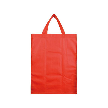 Borsa shopper in tnt termosaldato colore rosso
