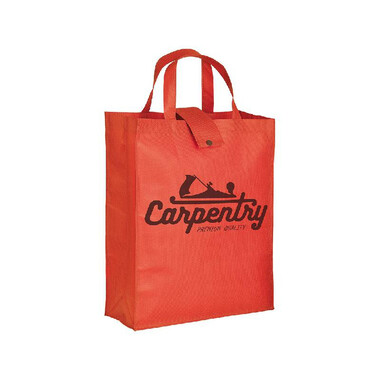 Borsa shopper in tnt termosaldato colore rosso