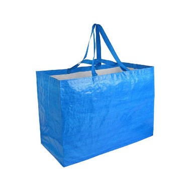 Maxi shopper in polipropilene con manici doppi colore royal