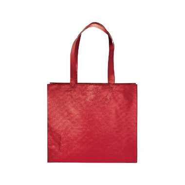 Shopper Chyrel in TNT laminata colore rosso