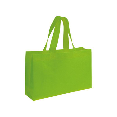 Shopper Rectangle in tnt con manici corti colore verde mela