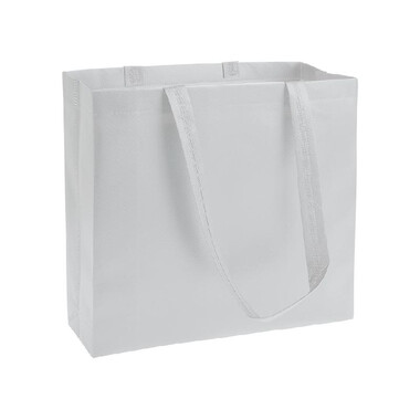 Shopper Sun in TNT laminato colore bianco