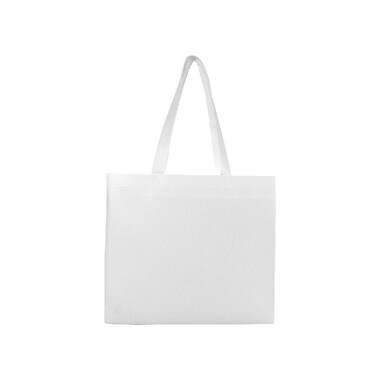 Shopper Sun in TNT laminato colore bianco