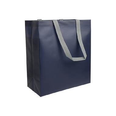 Shopper colorata con manici grigi colore blu