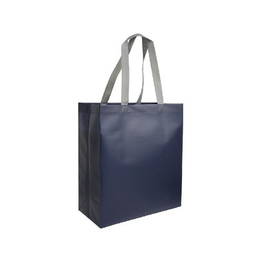 Shopper colorata con manici grigi colore blu