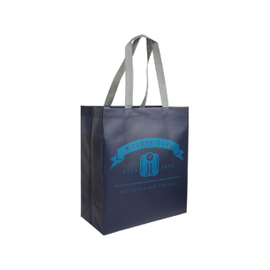 Shopper colorata con manici grigi colore blu