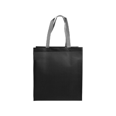 Shopper colorata con manici grigi colore nero