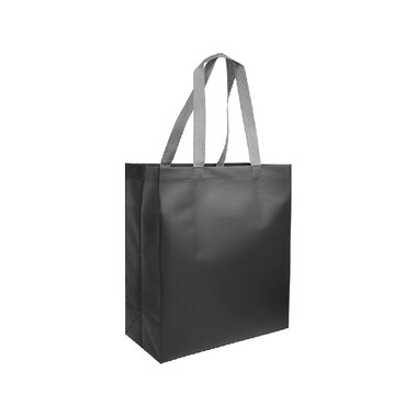 Shopper colorata con manici grigi colore nero