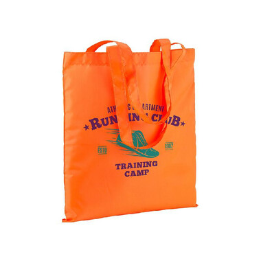 Shopper in poliestere colori fluo colore arancione